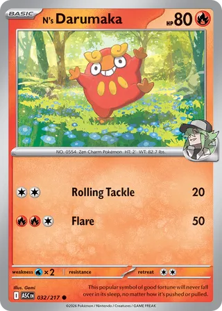 032/217 N's Darumaka - Common