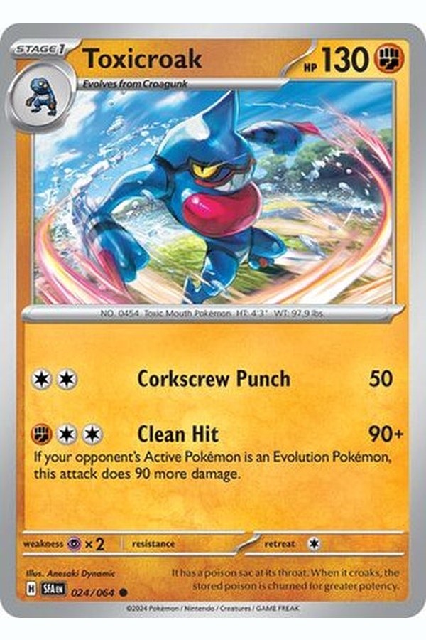 024/064  Toxicroak - Common Reverse Holo