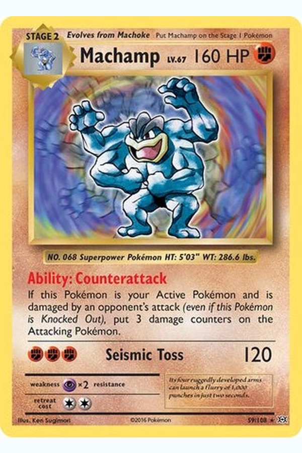059/108 Machamp - Rare Holo