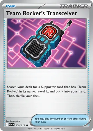 209/217 Team Rocket's Transceiver - Uncommon
