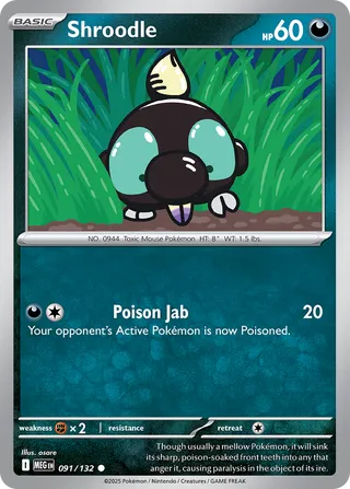 091/132 Shroodle - Common Reverse Holo