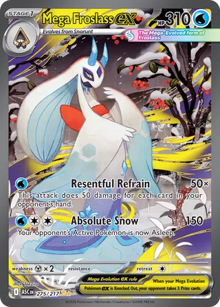 275/217 Mega Froslass ex - Special Illustration Rare