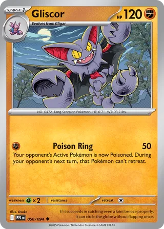 050/094 Gliscor - Uncommon Reverse Holo