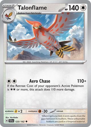 123/142 Talonflame - Uncommon Reverse Holo