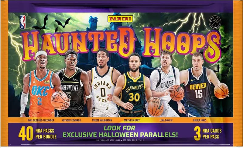 2023-24 Panini NBA Hoops Basketball Haunted Hoops Booster Bundle