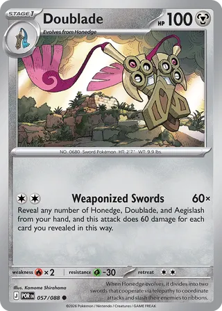 057/088 Doublade - Common Reverse Holo