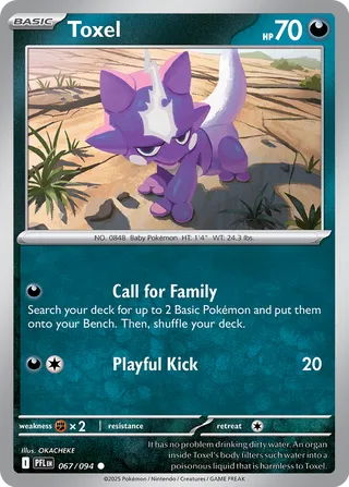 067/094 Toxel - Common Reverse Holo