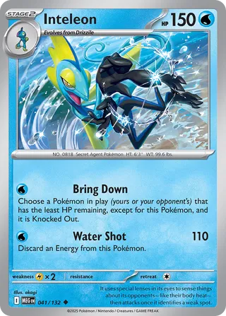 041/132 Inteleon - Uncommon Reverse Holo