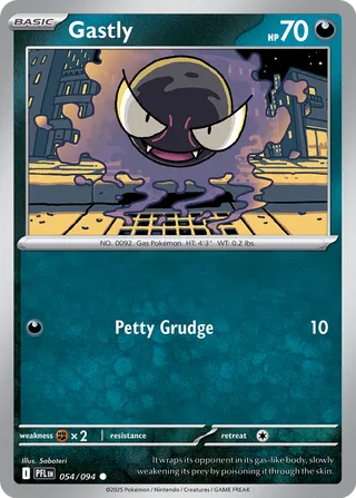 054/094 Gastly - Common Reverse Holo