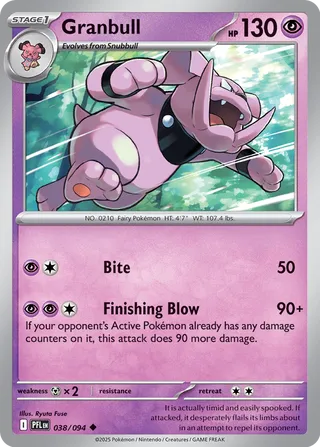 038/094 Granbull - Uncommon Reverse Holo