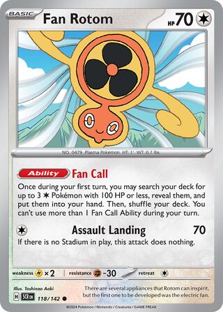 118/142 Fan Rotom - Common