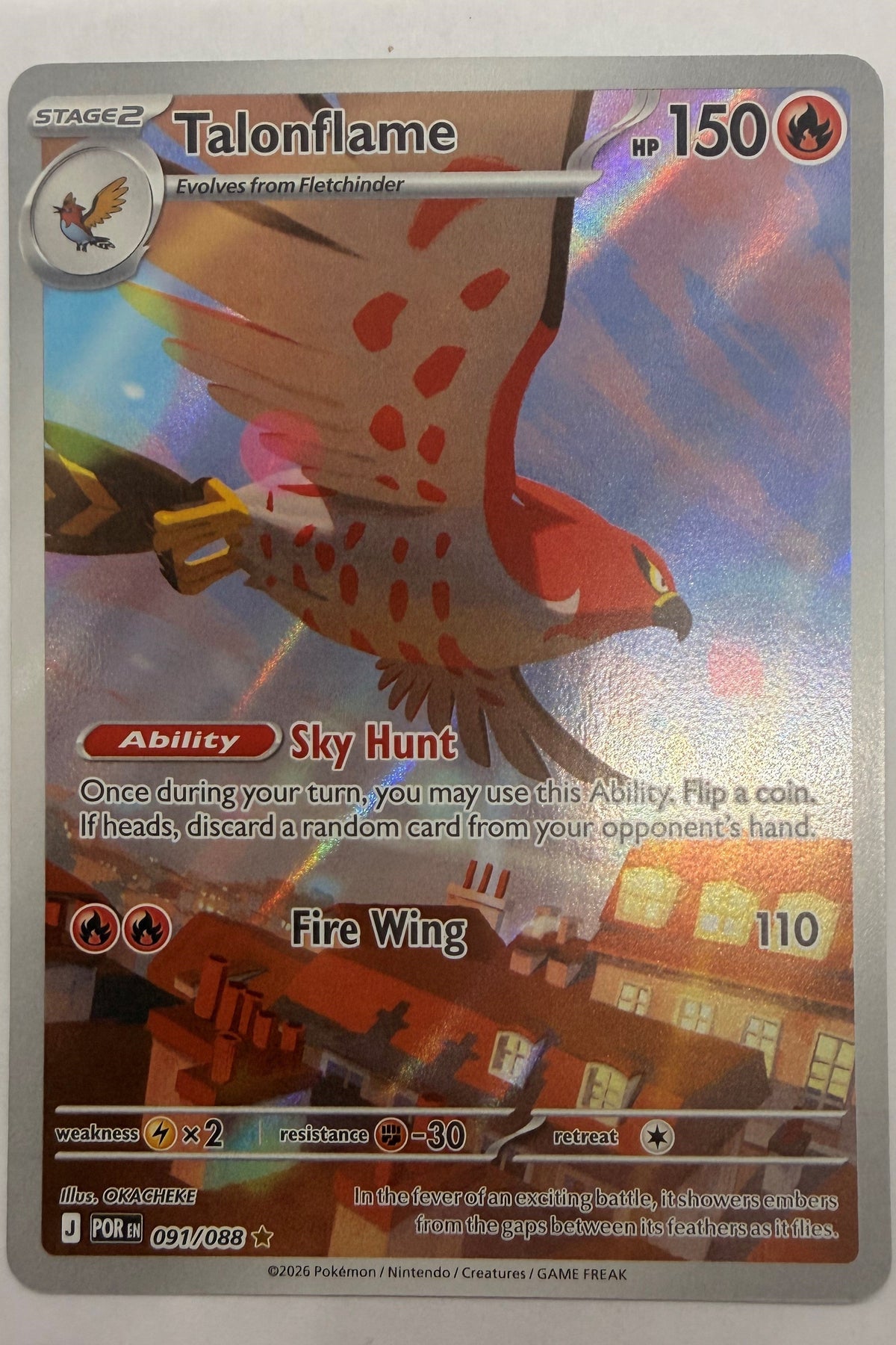 091/088 Talonflame - Illustration Rare
