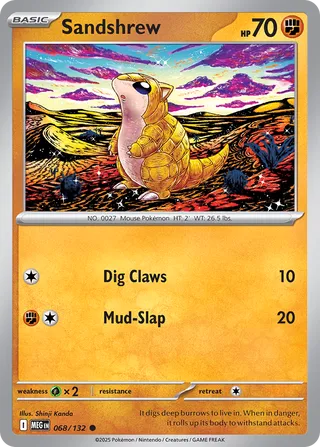 068/132 Sandshrew - Common