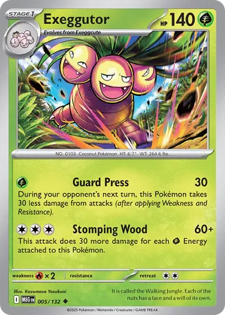 005/132 Exeggutor - Uncommon Reverse Holo