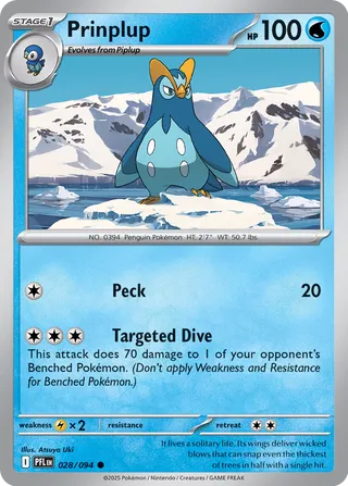028/094 Prinplup - Common Reverse Holo