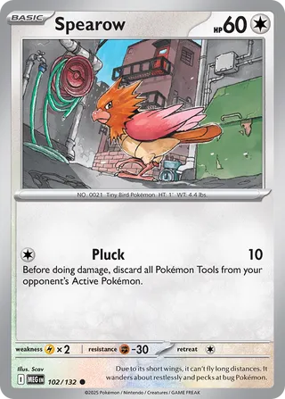 102/132 Spearow - Common