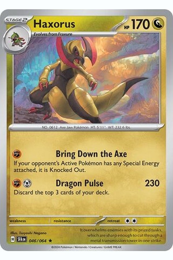 046/064  Haxorus - Rare Reverse Holo