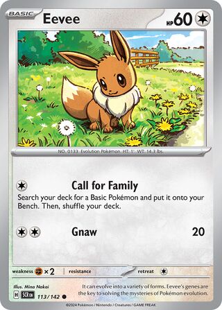 113/142 Eevee - Common Reverse Holo