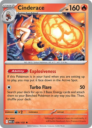 028/132 Cinderace - Rare