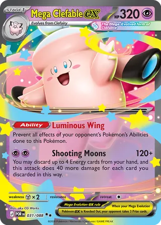031/088 Mega Clefable ex - Double Rare