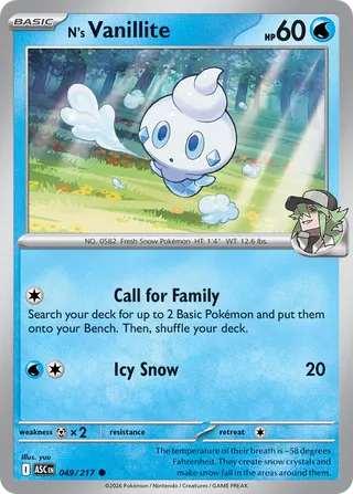 049/217 N's Vanillite - Common