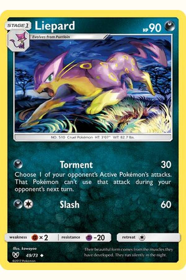 49/73 Liepard - Uncommon Reverse Holo