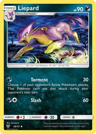 49/73 Liepard - Uncommon Reverse Holo