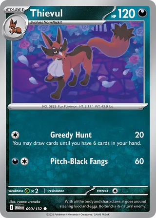 090/132 Thievul - Common Reverse Holo