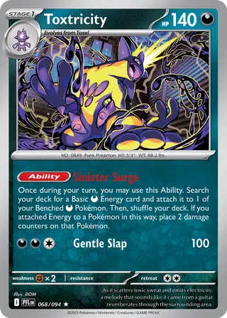 068/094 Toxtricity - Rare Reverse Holo