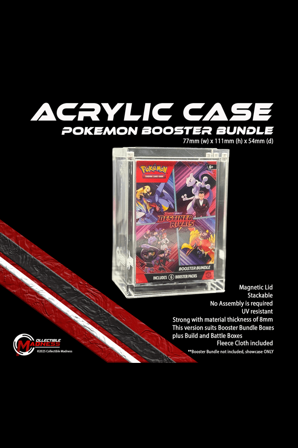 Acrylic Storage and Protection Case - Booster Bundle | Magnetic Lid | Stackable
