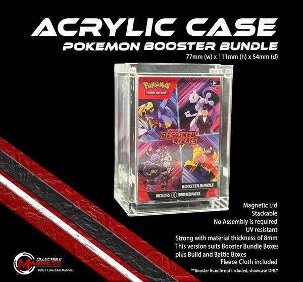 Acrylic Storage and Protection Case - Booster Bundle | Magnetic Lid | Stackable
