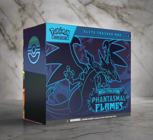 Pokémon trading card game elite trainer box with dragon design on a white background
