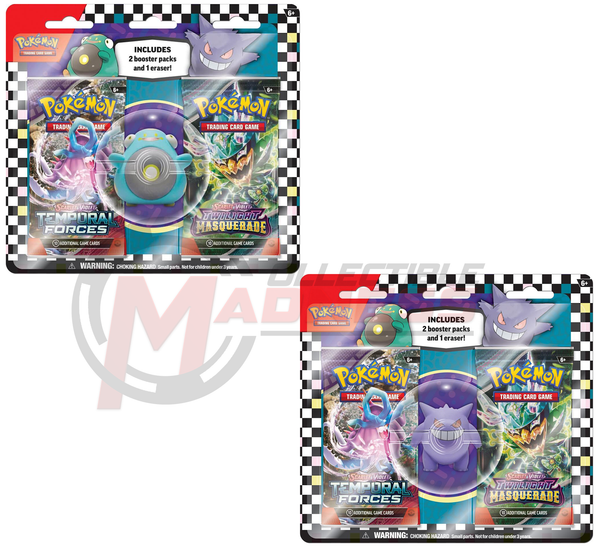 Pokemon - TCG - Two Pack Eraser Blister 2024