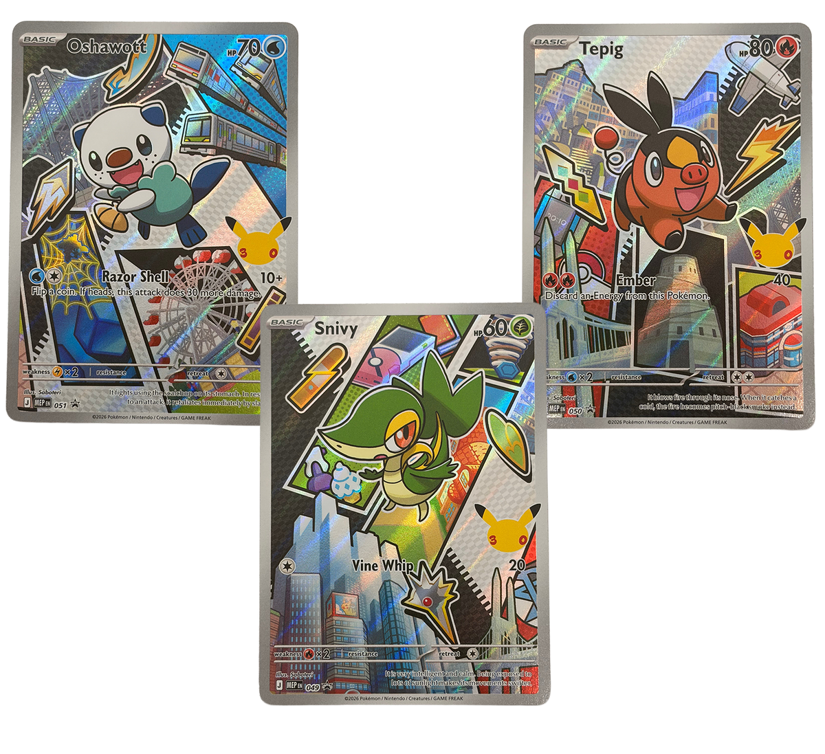 First Partner Illustration Collection Series 2 Unova Gen 5 NM