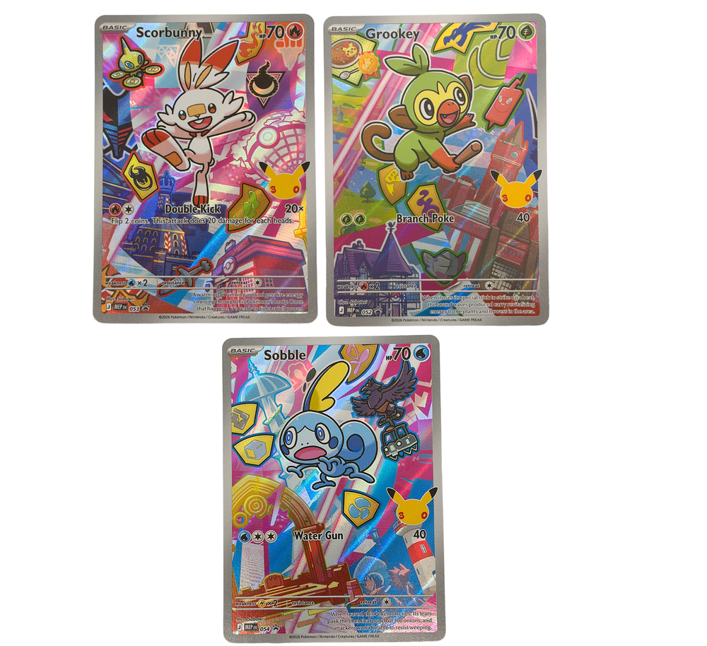First Partner Illustration Collection Series 2 Galar Starters NM