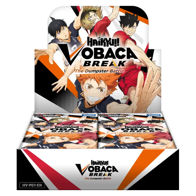 Haikyu!! VOBACA!! BREAK HV-P01 The Dumpster Battle Booster Box Vol.1, official front view