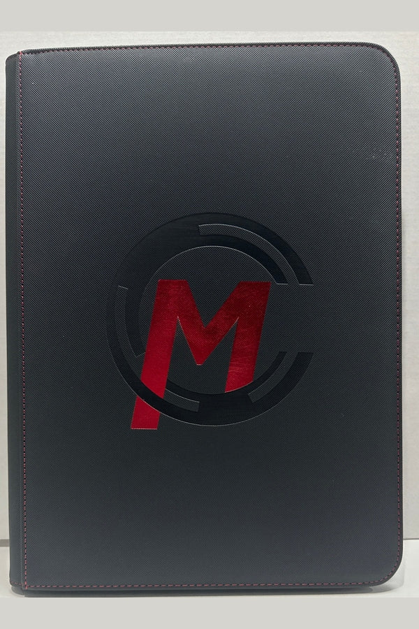 Premium Zipper Binder Black 9pkt - Collectible Madness