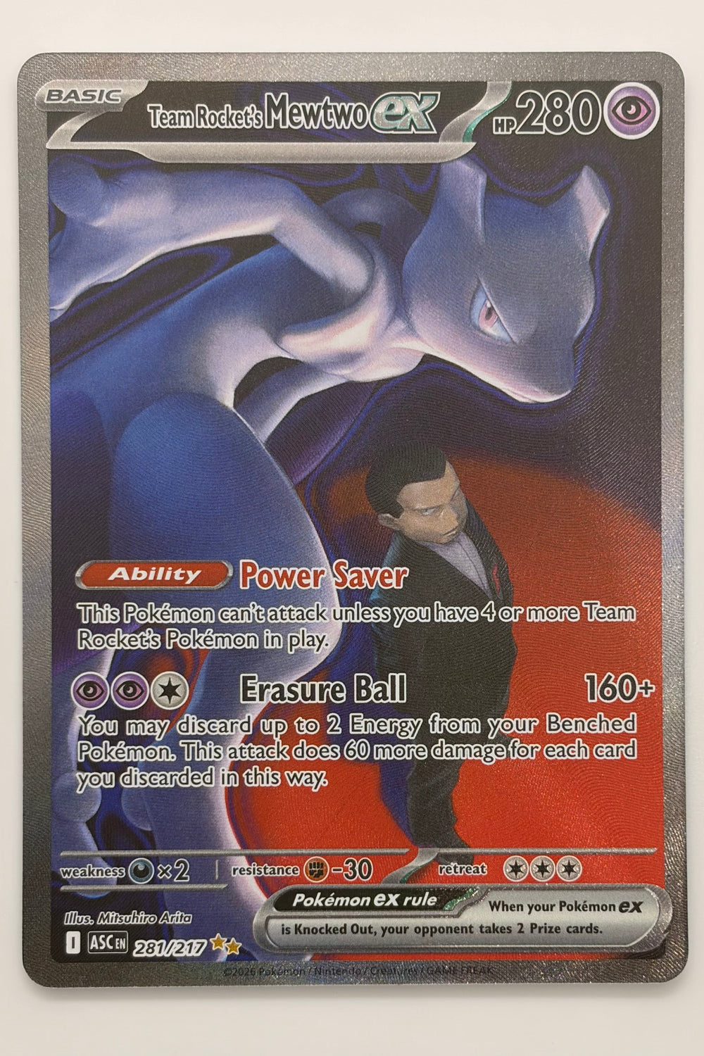 281/217 Team Rocket's Mewtwo ex - Special Illustration Rare