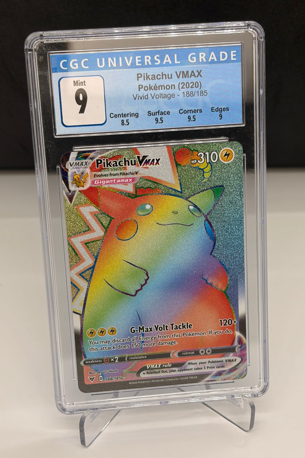 CGC 9 Pikachu VMAX 188/185  - Vivid Voltage Secret Rare