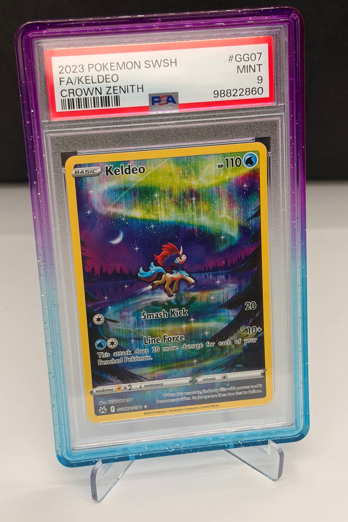 PSA 9 Keldeo GG07/GG70 - Crowth Zenith - Trainer Gallery