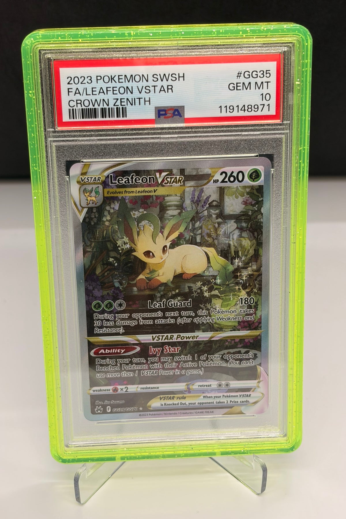 PSA 10 Leafeon GG35/GG70 - Crowth Zenith - Trainer Gallery