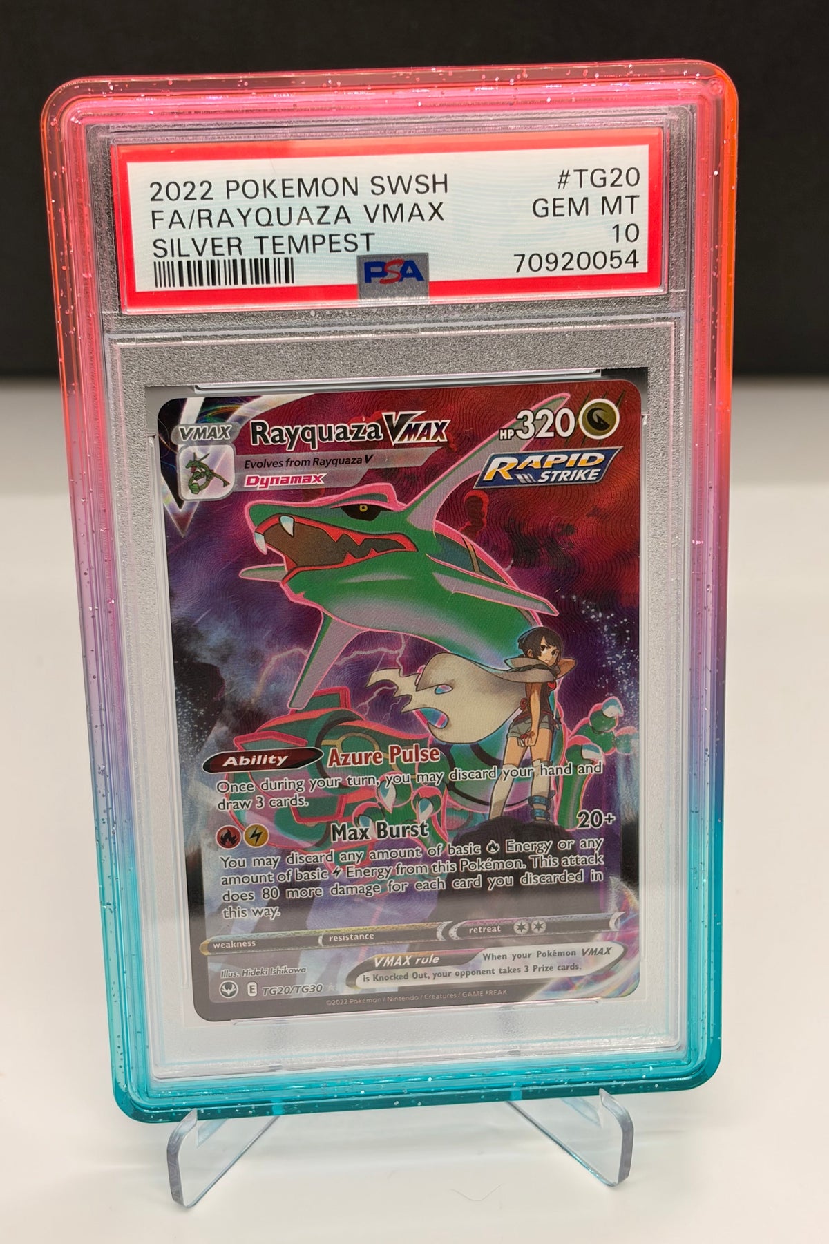 PSA 10 Rayquaza VMAX TG20/TG30 - Silver Tempest - Trainer Gallery