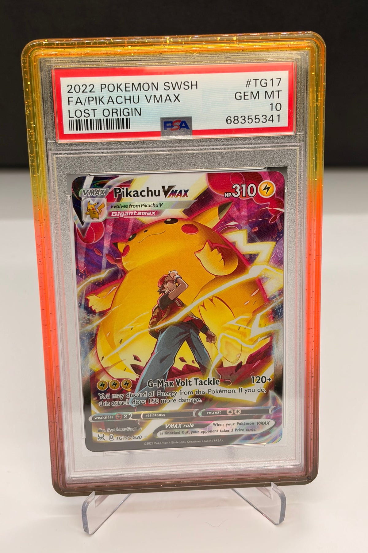 PSA 10 Pikachu VMAX TG17/TG30 - Lost Origin - Trainer Gallery