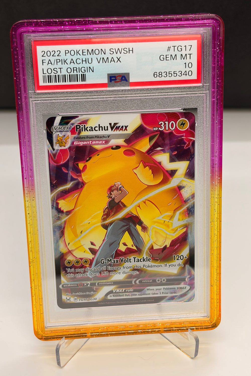 PSA 10 Pikachu VMAX TG17/TG30 - Lost Origin - Trainer Gallery