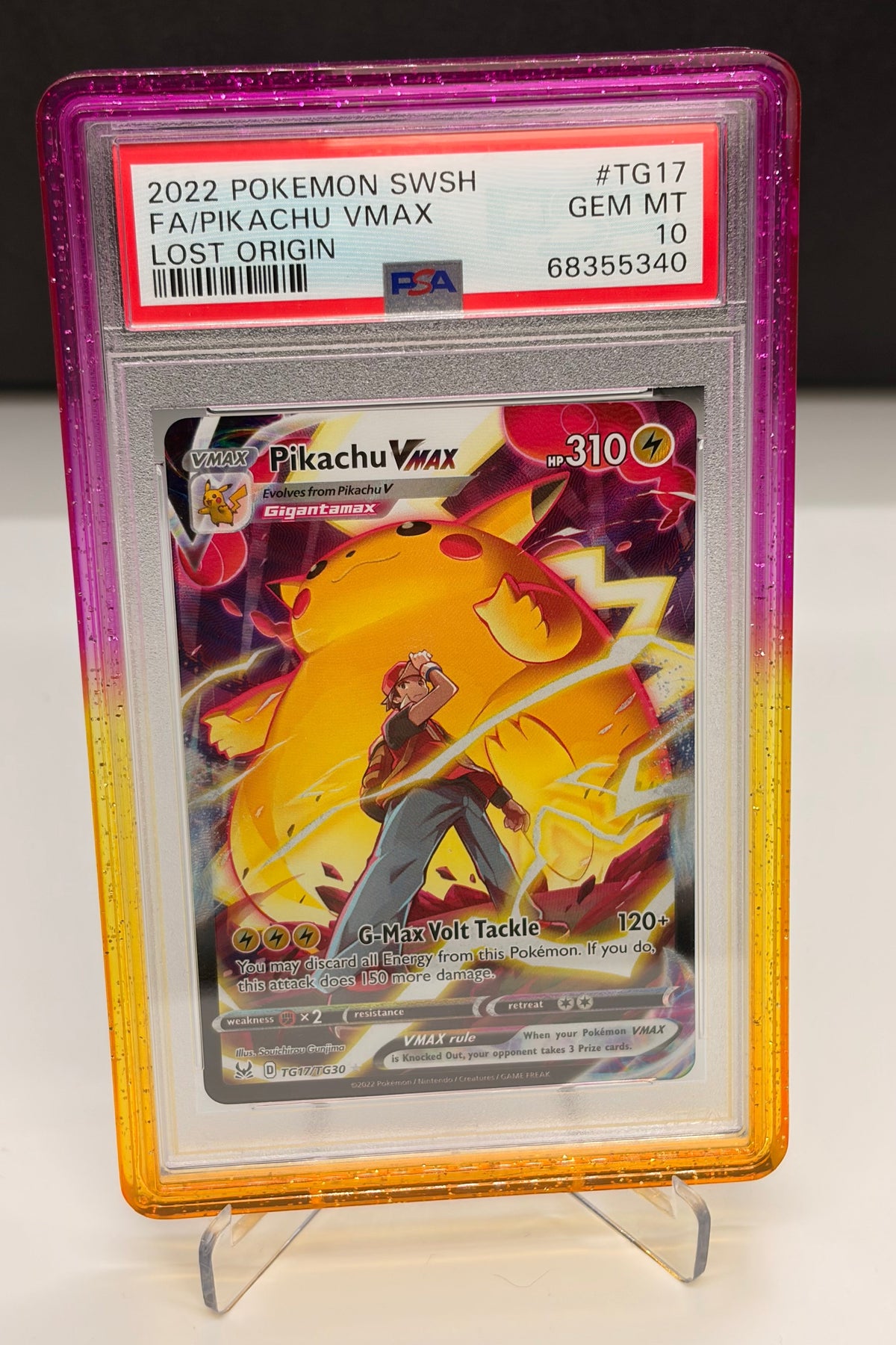 PSA 10 Pikachu VMAX TG17/TG30 - Lost Origin - Trainer Gallery