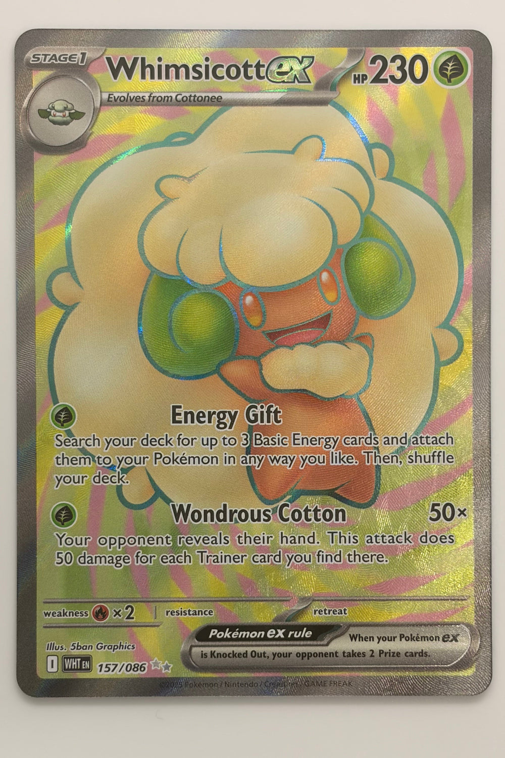 157/086 Whimsicott ex - Ultra Rare