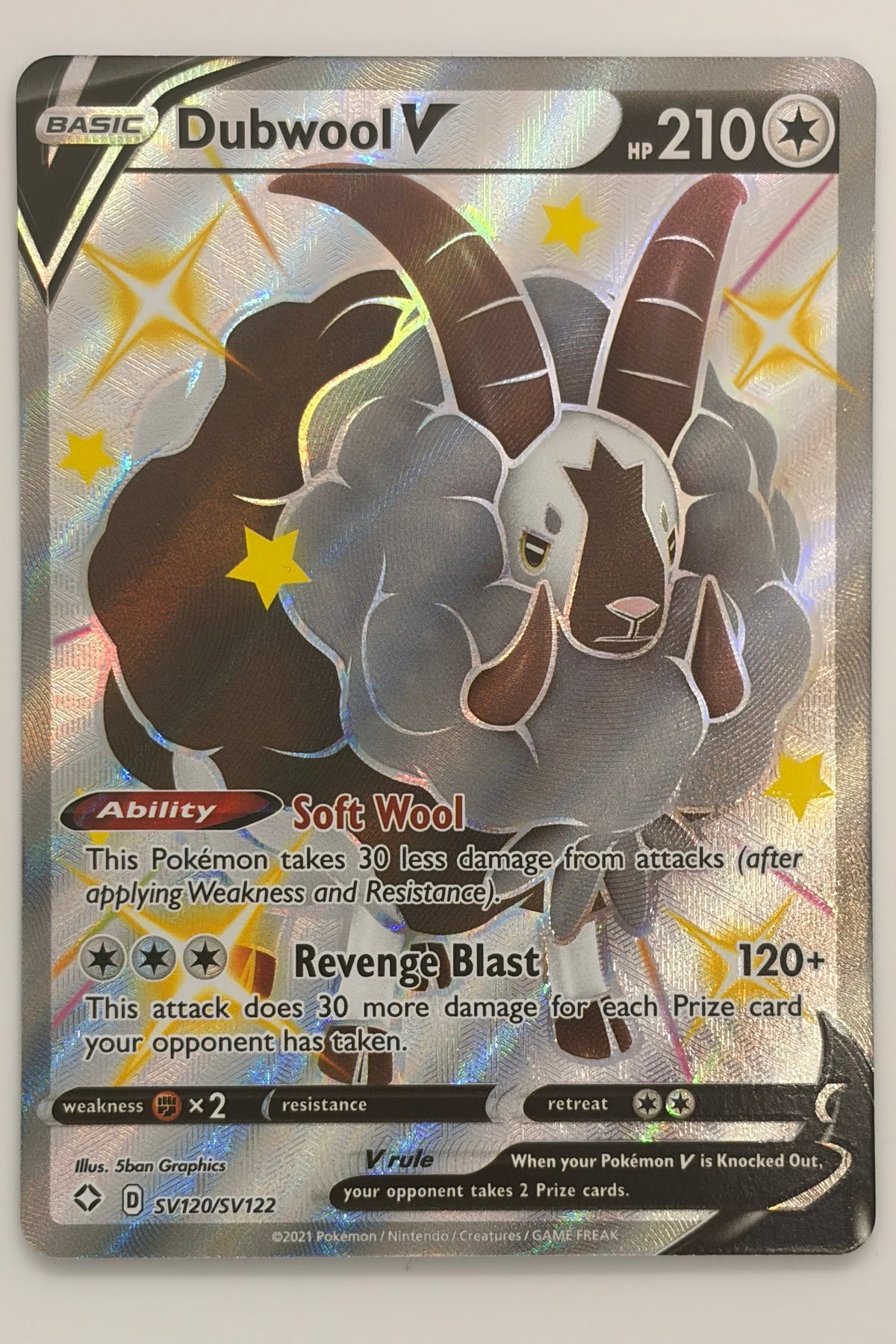 SV120/SV122 Dubwool V - Rare Shiny V