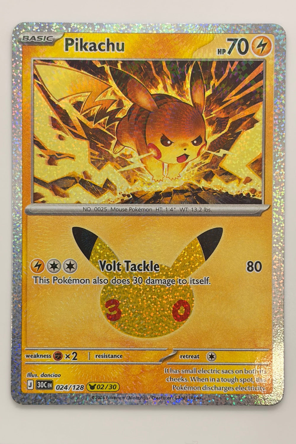 024/128 Pikachu - Pikachu Rare