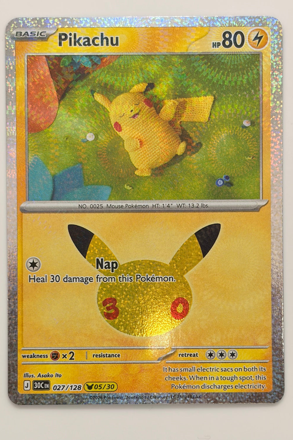 027/128 Pikachu - Pikachu Rare