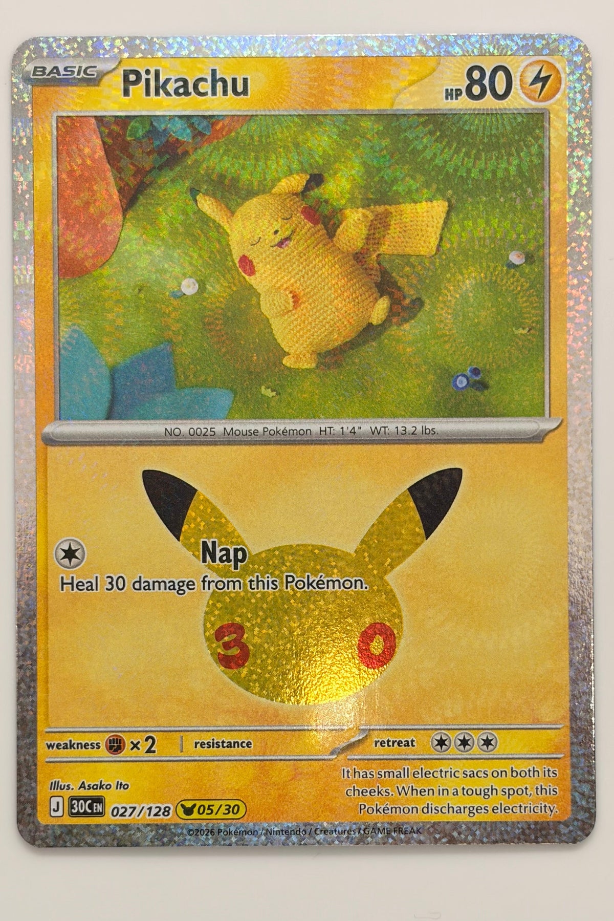 027/128 Pikachu - Pikachu Rare